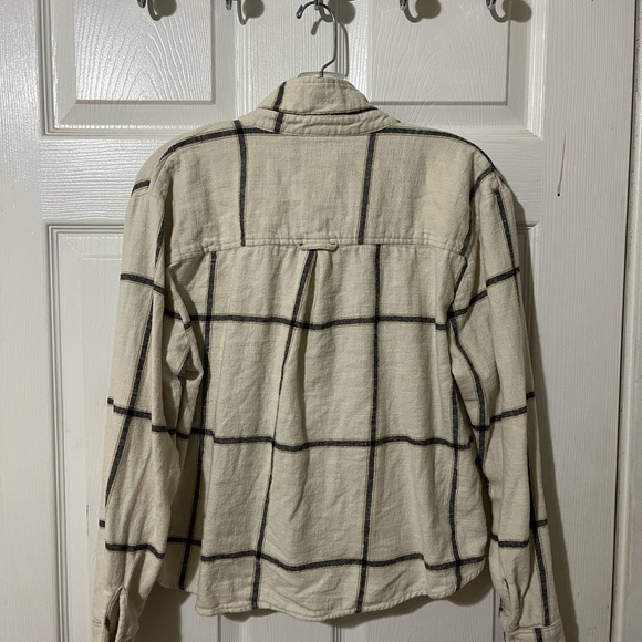 Plaid Cream Top - Picture 3 of 3